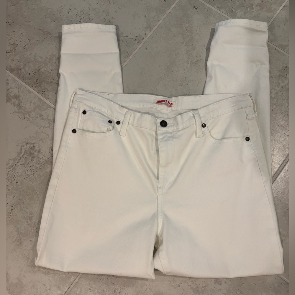 Johnny Was The Skinny Jean in White Size 31